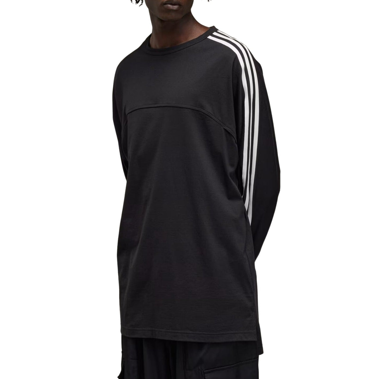 adidas Y-3 3-Stripes Long-sleeve T-Shirt 'Black' JN4987