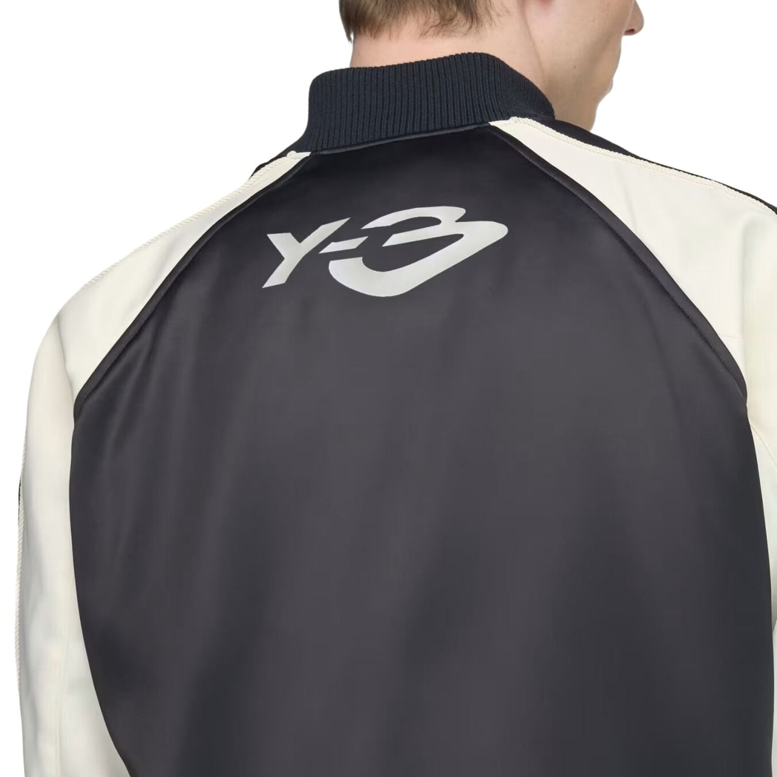 adidas x Y-3 Liquid Logo Satin Souvenir Jacket 'Black Cream White' LD4359