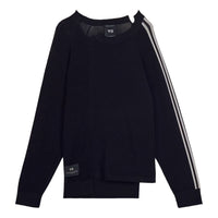 adidas Y-3 Logo Loose fitSweater 'Black Chalk White' KR2395