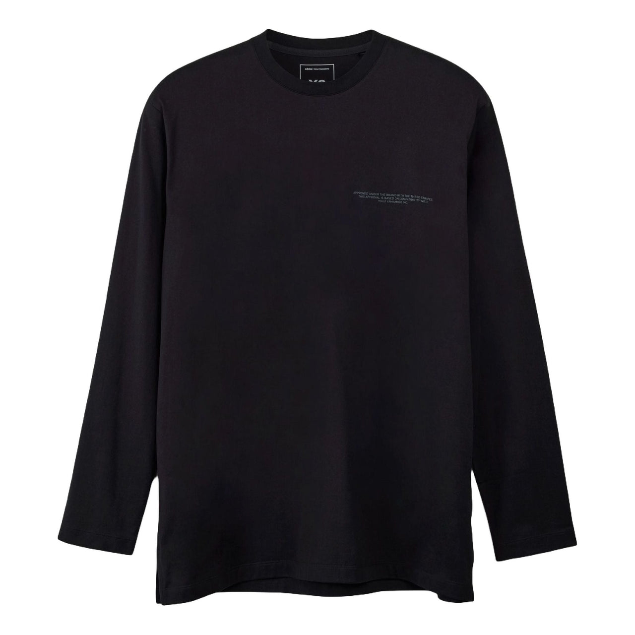 adidas Y-3 Logo Long Sleeve T-shirt 'Black' JE9280