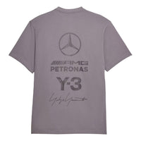 adidas Y-3 F1 Mercedes Logo Stack T-Shirt 'Granite' KS4838