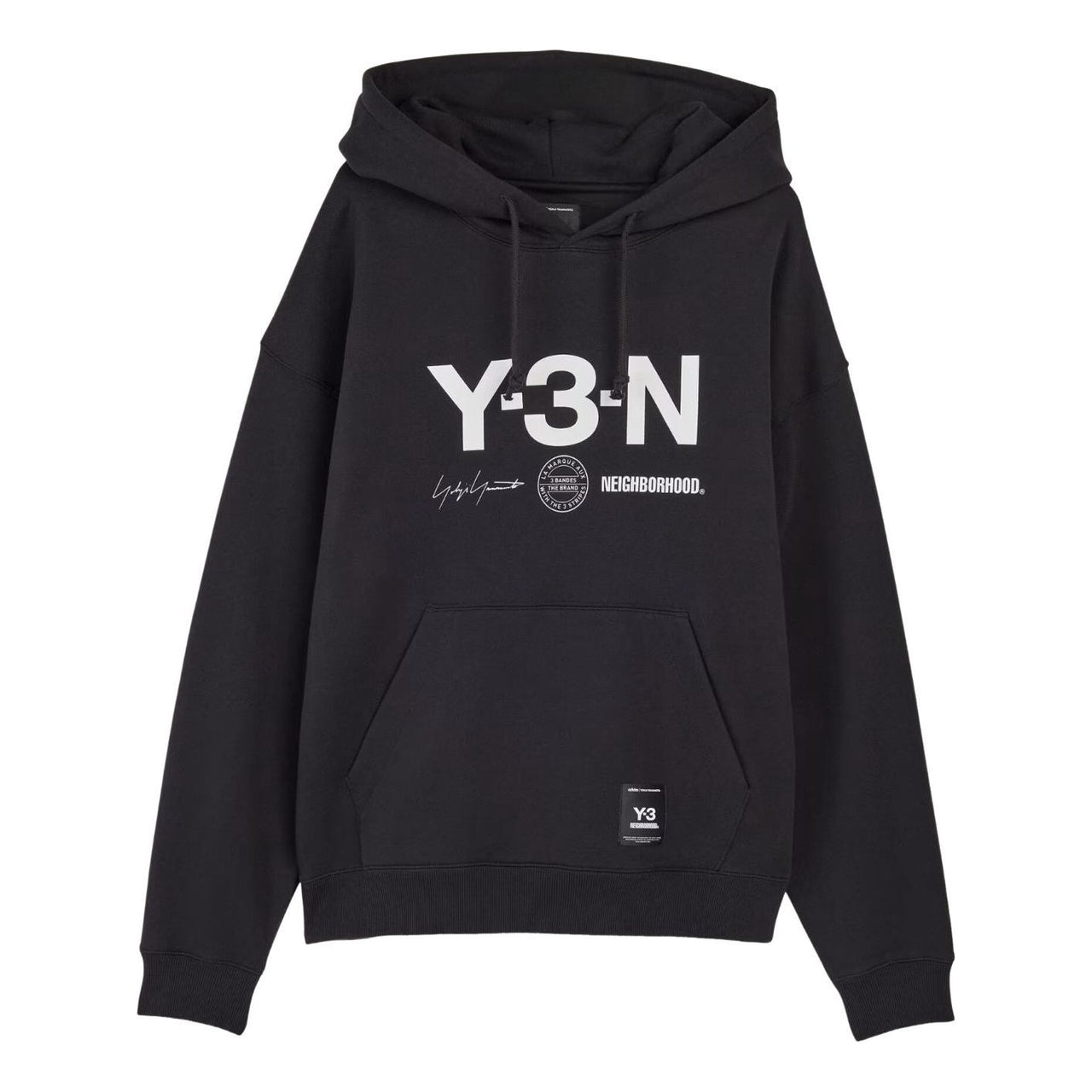 adidas Y-3 NBHD Graphic Hoodie 'Black' JW7004