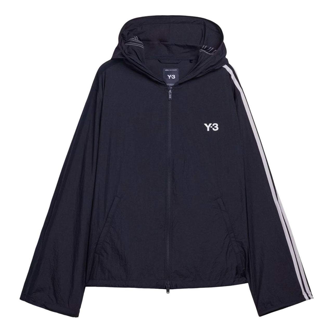 adidas Y-3 Nylon Wired 3 Stripes Track Top 'Black' KF1085