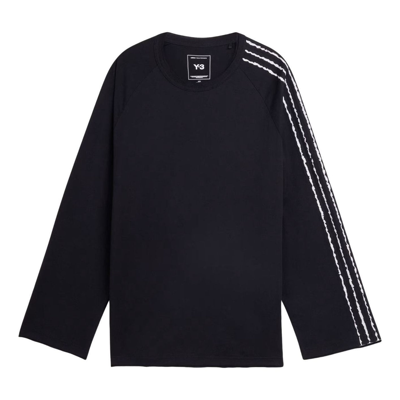 adidas Y-3 3-Stripes Long Sleeve T-shirt 'Black' KQ9795