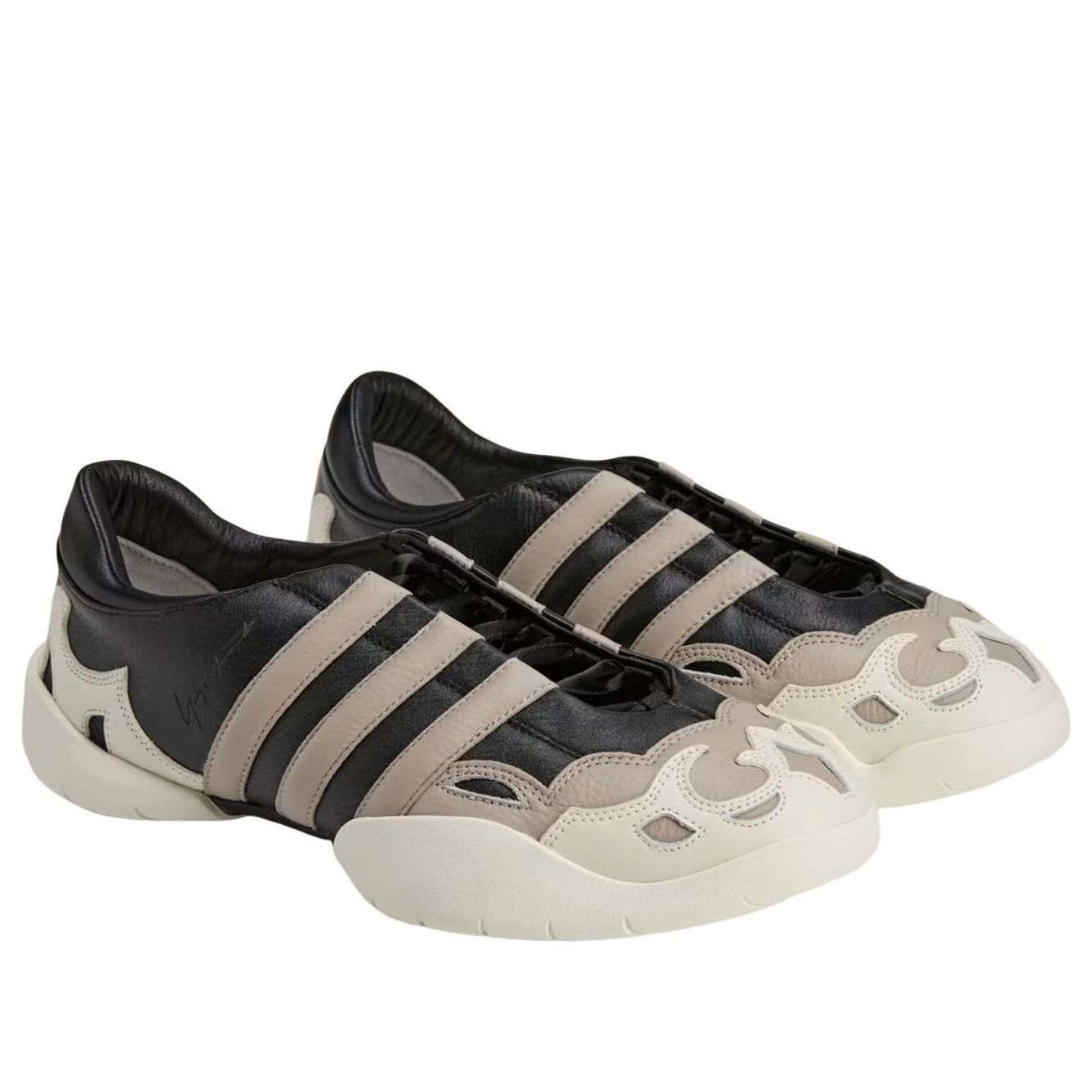 adidas Y-3 Regu Mary Jane 'Black Off White Light Brown' KJ9082