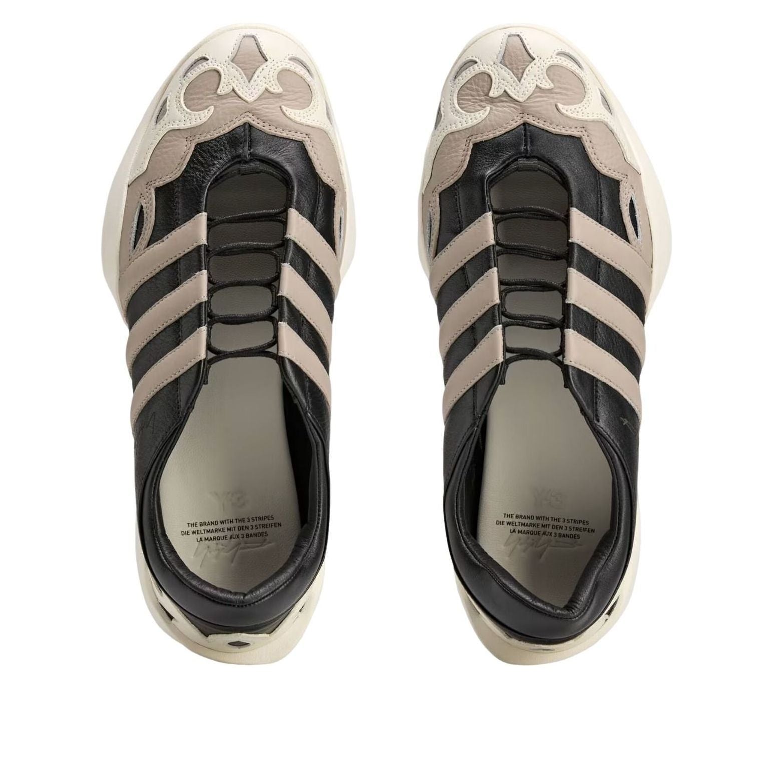 adidas Y-3 Regu Mary Jane 'Black Off White Light Brown' KJ9082
