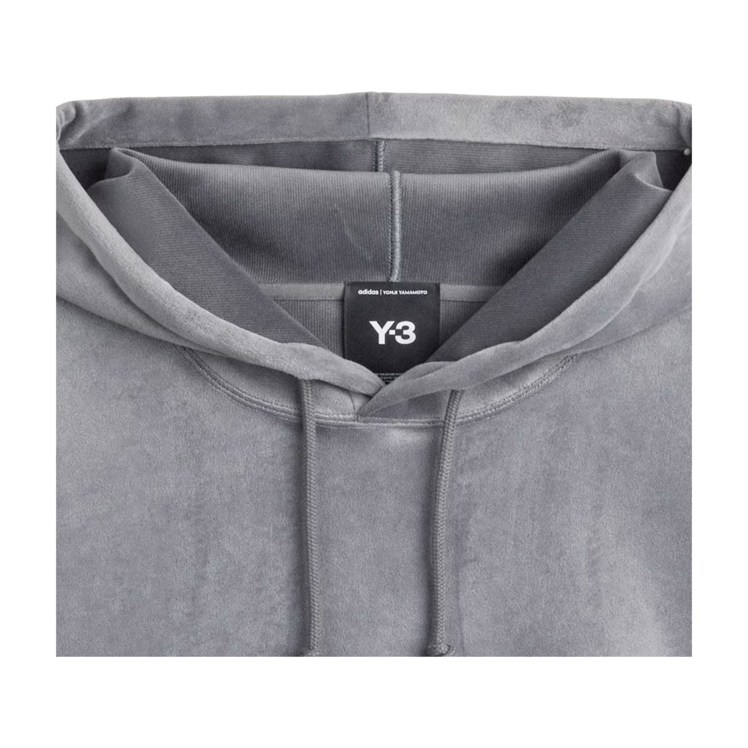 adidas x Y-3 Velvet Corduroy Hoodie Asia Sizing 'Grey Five' KU2196