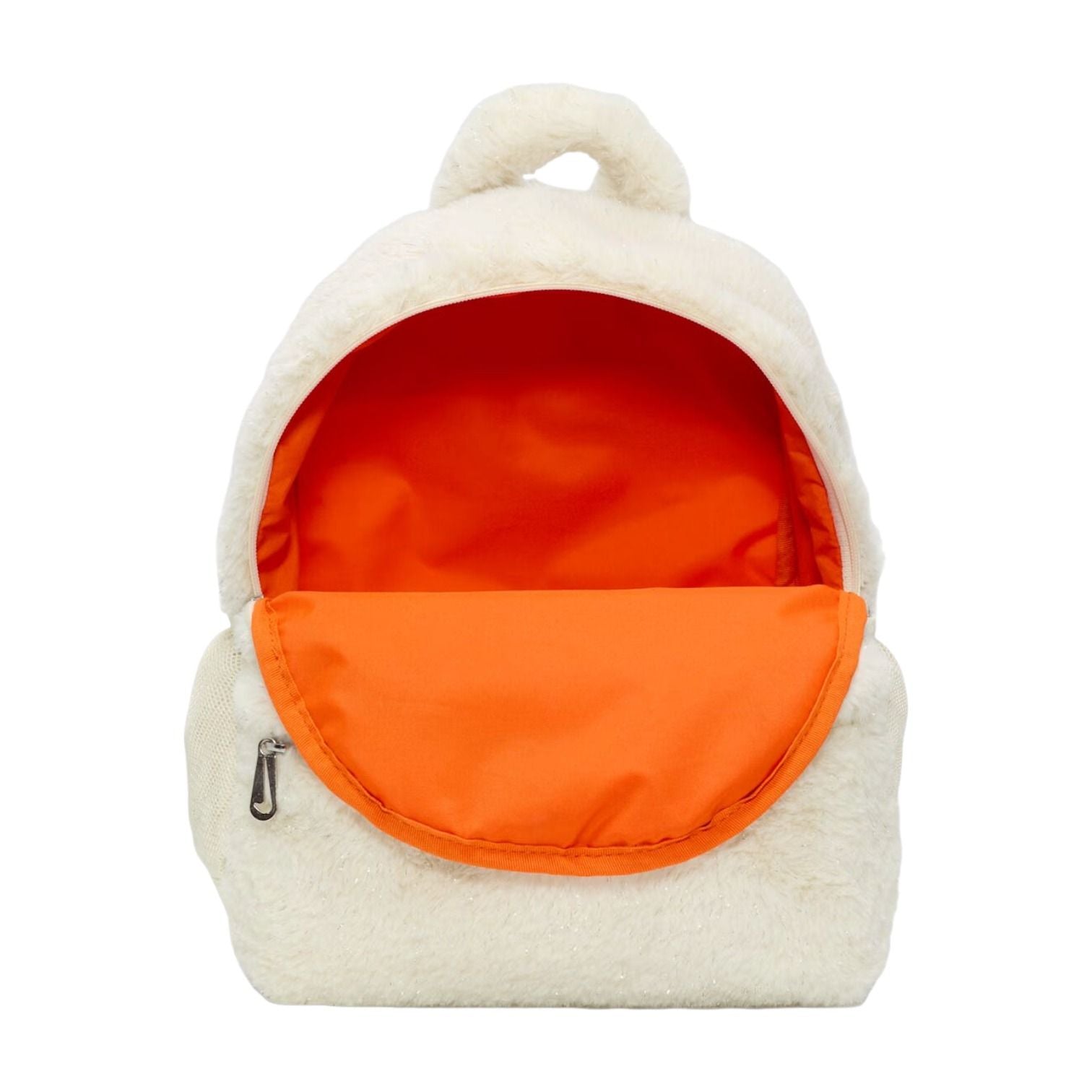 (GS) Nike Faux Fur 11L Backpack 'Coconut Milk Safety Orange' FZ1330-113