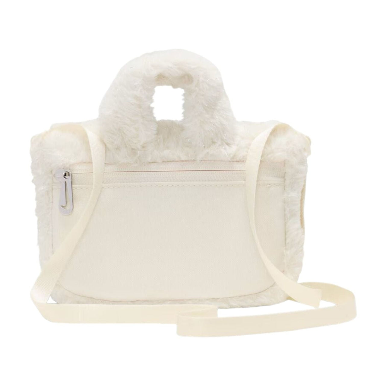 (GS) Nike 1L Faux Fur Crossbody Bag 'Coconut Milk Safety Orange' FZ1329-113