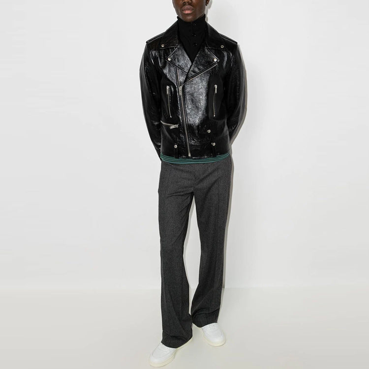 SAINT LAURENT Long Sleeved Biker Jacket