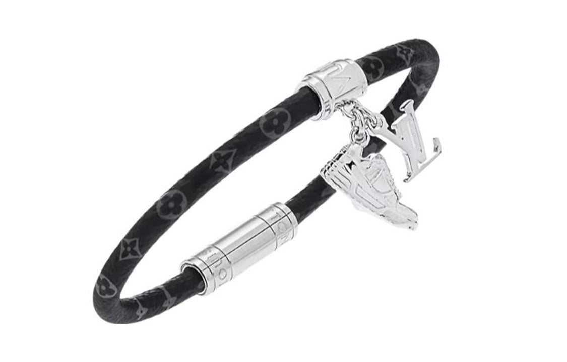 LOUIS VUITTON Icon Trainer Bangles Unisex Black