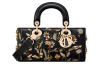 DIOR Lady D Joy Cow Leather Lady Dior Bag, Shoulder Bag, Crossbody Bag, Handbag Small Size Women's Black