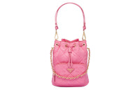 PRADA Re-Nylon Fabric Bucket Bag Portable Crossbody Bag Shoulder Bag Regular Women's Begonia Pink Red