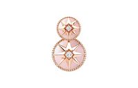 DIOR 18K Rose Gold Earrings Women's Pink