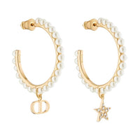 DIOR Metal Earrings Women's Gold