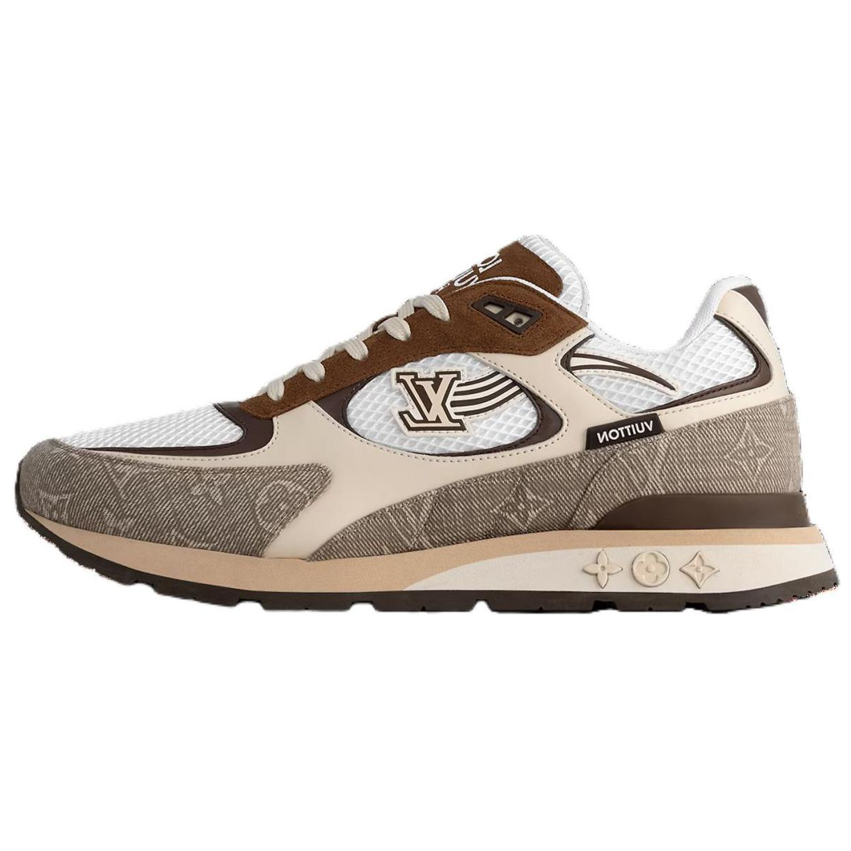 LOUIS VUITTON Run Away Low-Top Casual Shoes Men's Brown