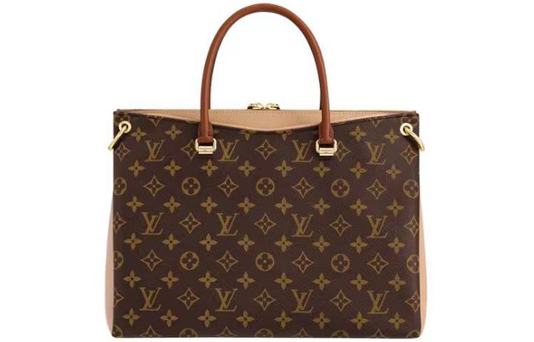 LOUIS VUITTON Pallas Canvas Coated Calfskin Legend Handbag Crossbody Bag Regular Women's Brown