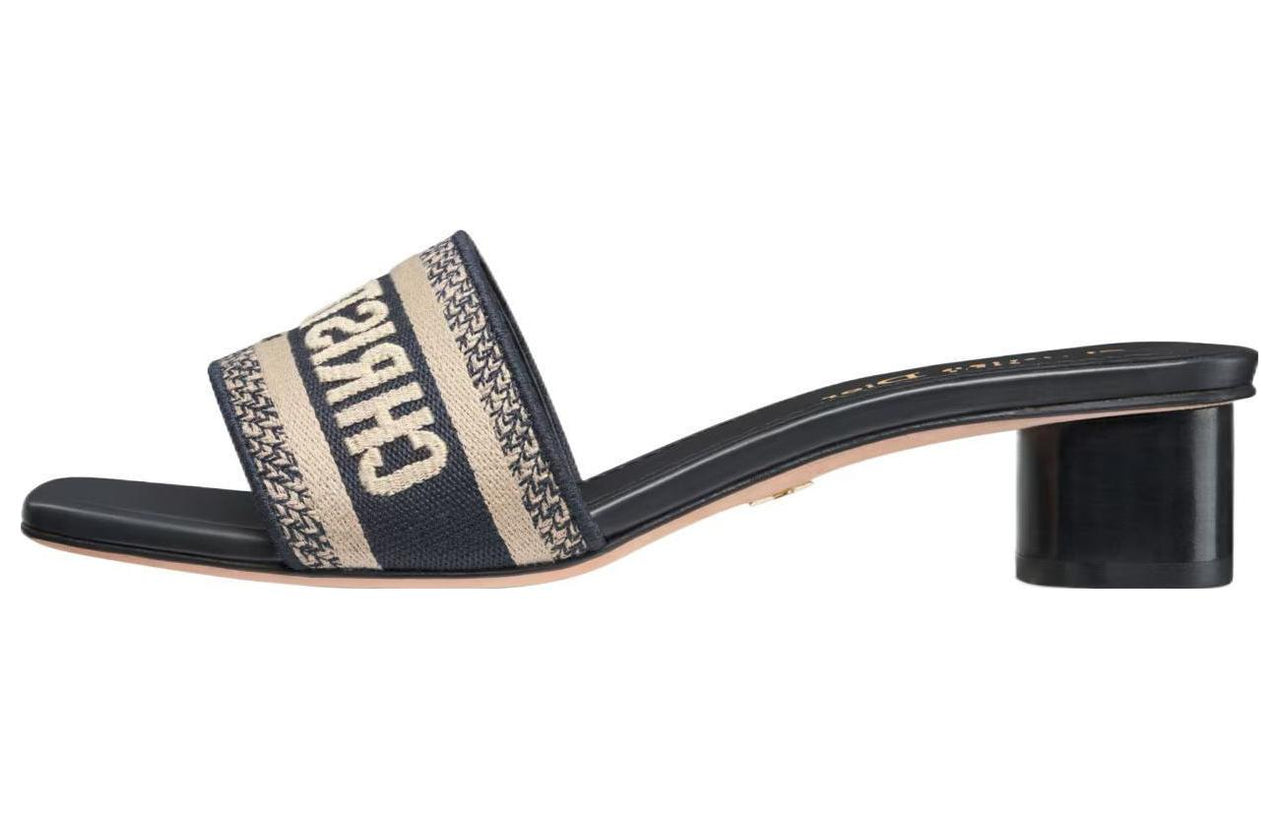 DIOR Dway Antibacterial Slide Slippers Women's Dark Blue