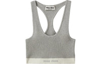 MIU MIU SS24 Tank Top Women's Light Gray