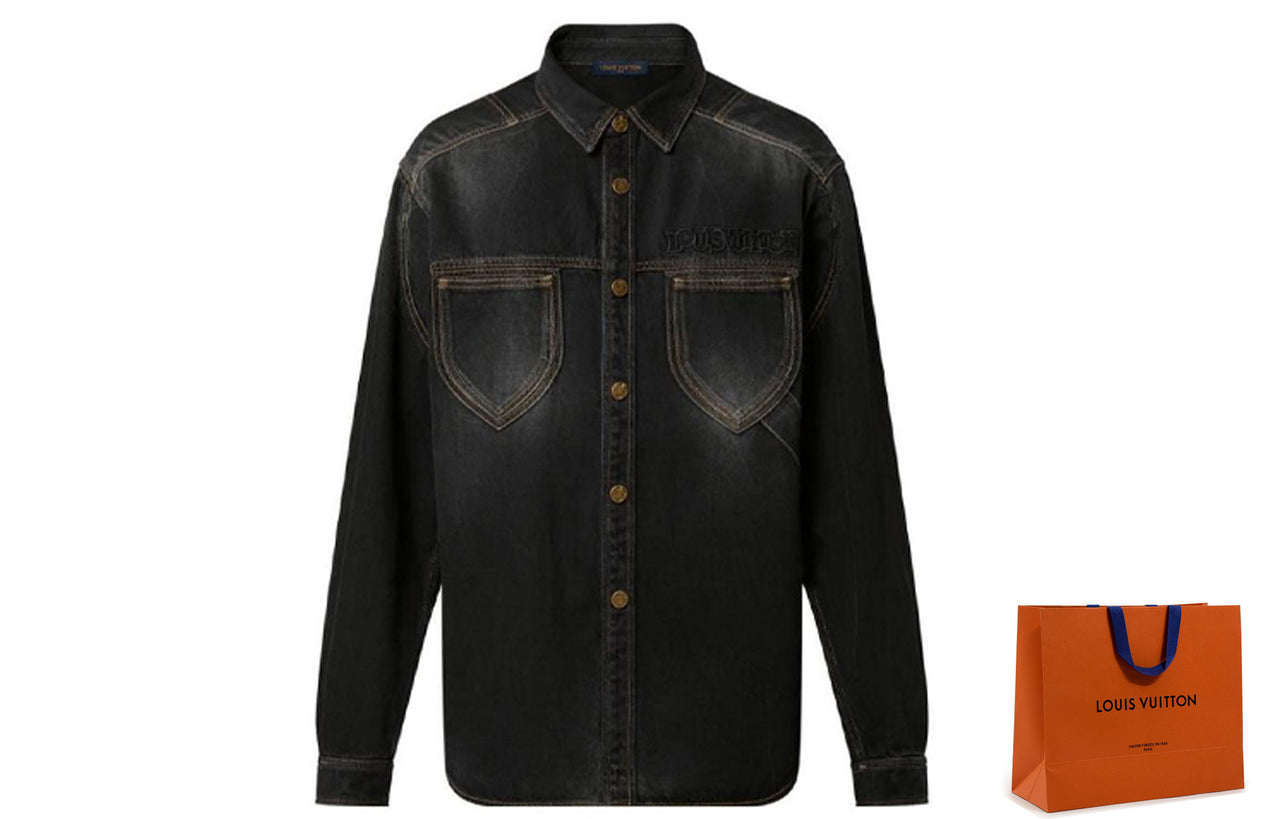 LOUIS VUITTON New Quarterly Products Of LV FW22 Shirt Men's Black