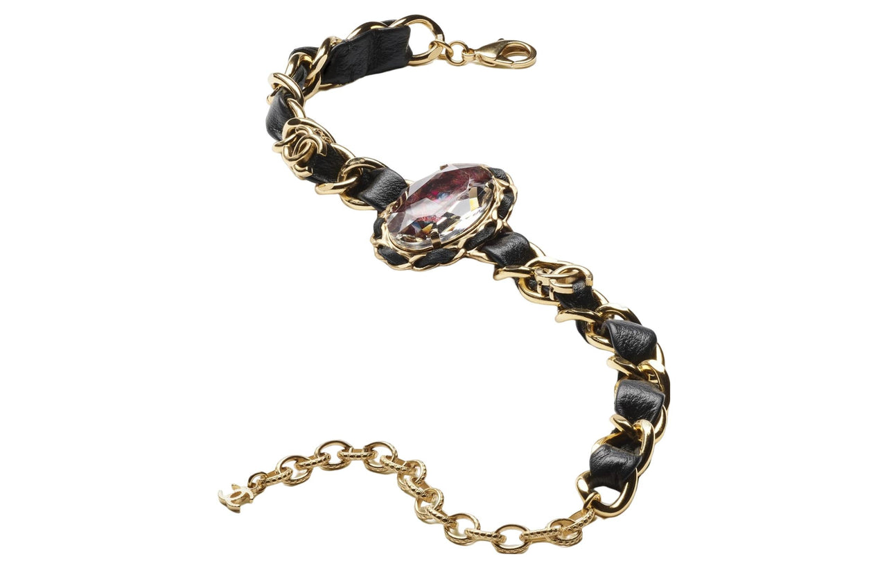 CHANEL Necklaces Women's Black