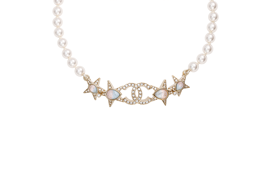 CHANEL Necklaces Women's Gold