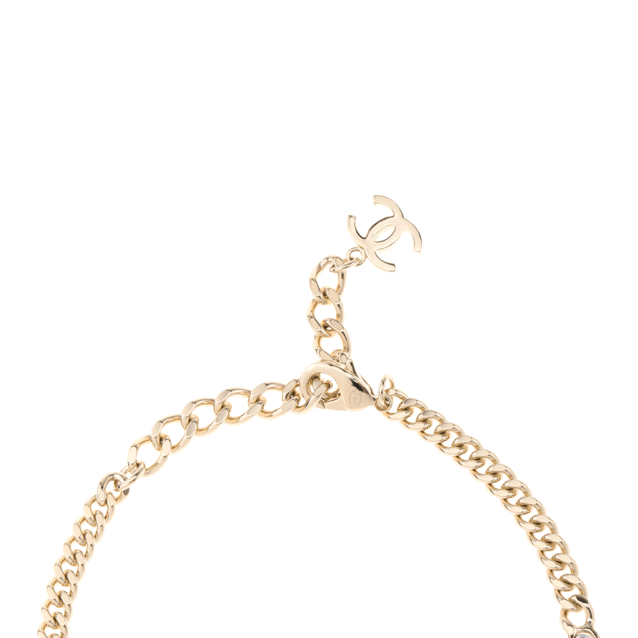 CHANEL Metal Necklaces Women's Gold