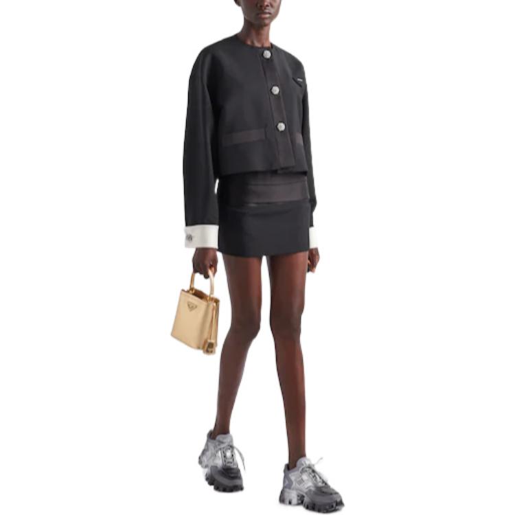 PRADA Holiday Casual Long Skirts Women's Black