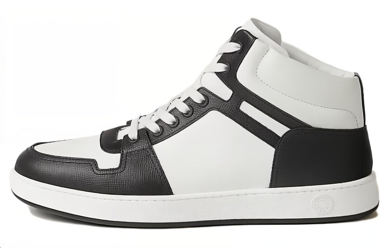 HERMES Inject High-Top Skateboard Shoes Men's White