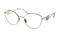 PRADA Square Eyeglass Frames Women's Gold