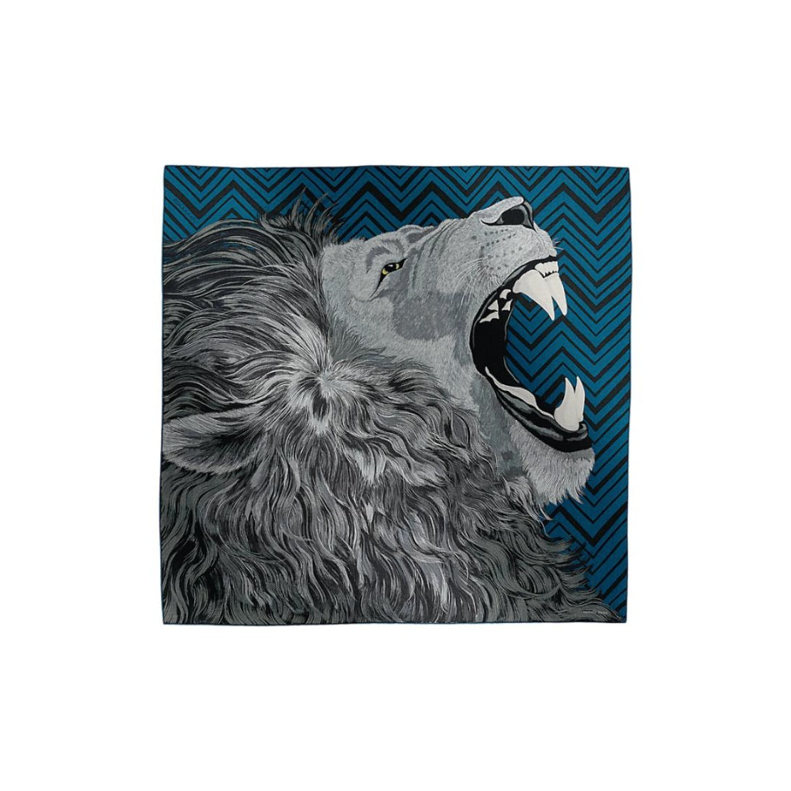 HERMES Cashmere Mulberry Silk Silk Scarves Unisex Gray