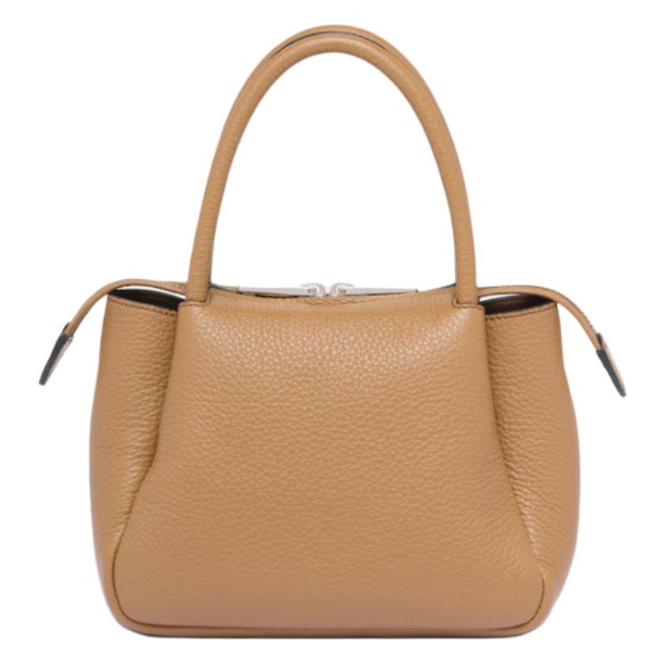 PRADA Calfskin One Shoulder Handbags Mini Women's Caramel