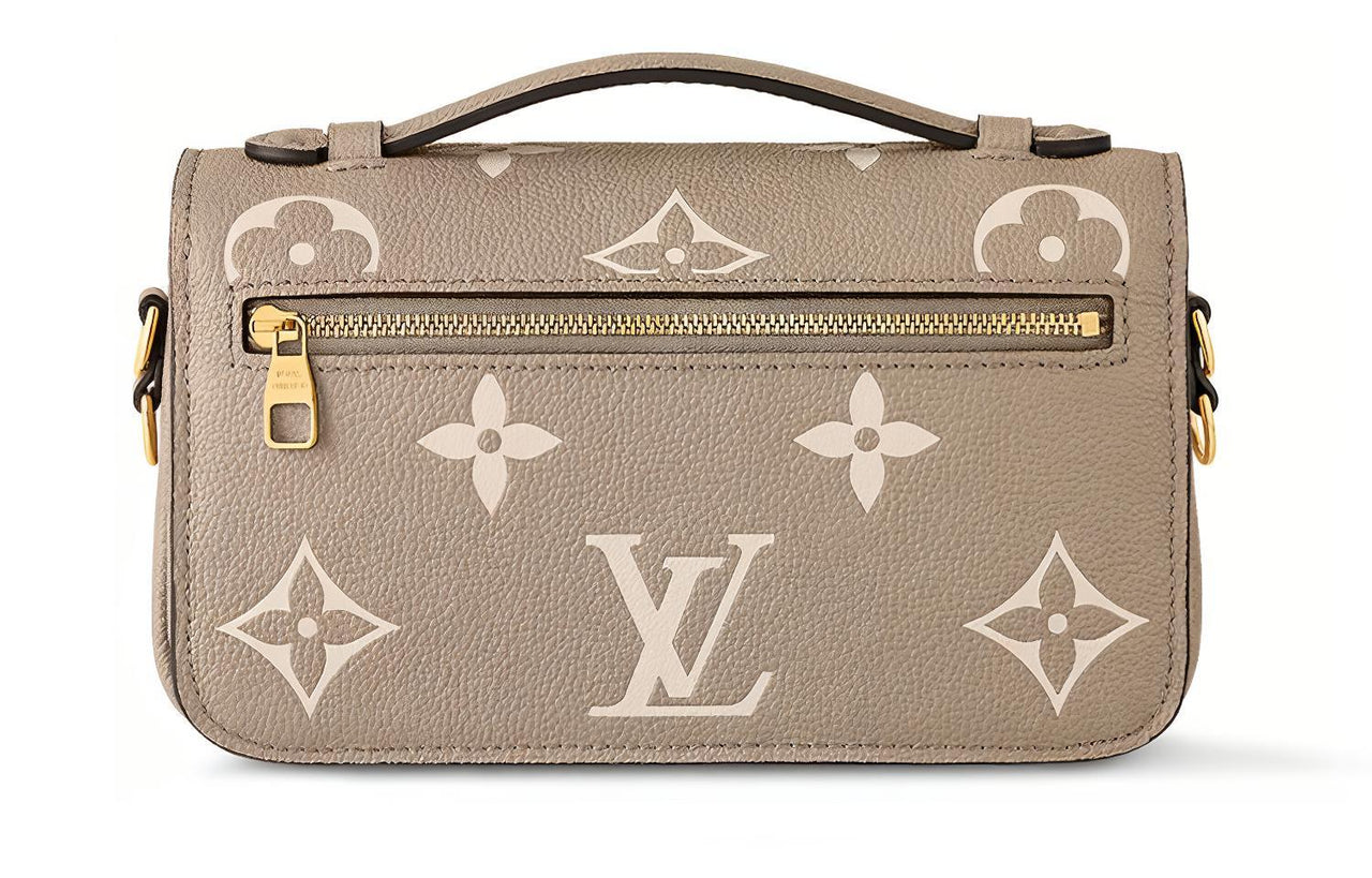 LOUIS VUITTON Pochette Metis Soft Grain Cow Leather Small Messenger Bag, Crossbody Bag, Shoulder Bag Women's Gray