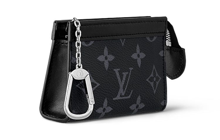 LOUIS VUITTON Key Pouch Voyage Monogram Eclipse