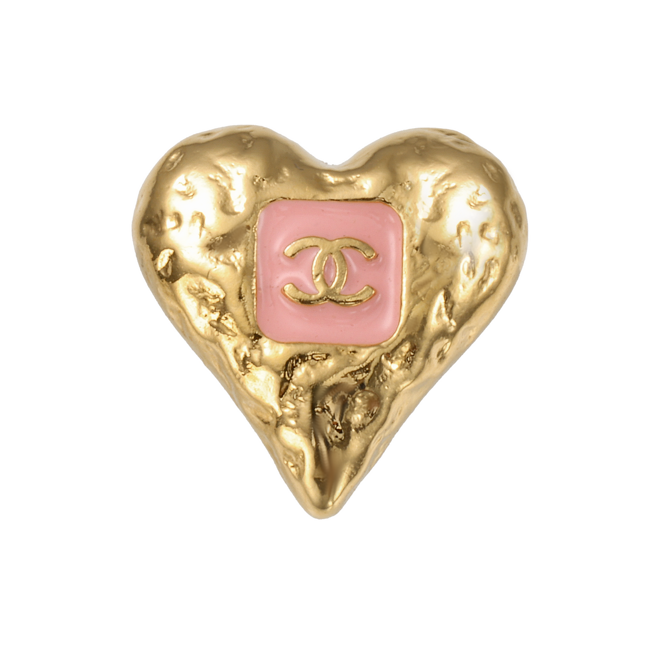 CHANEL Enamel Stud Earrings Women's Small Size