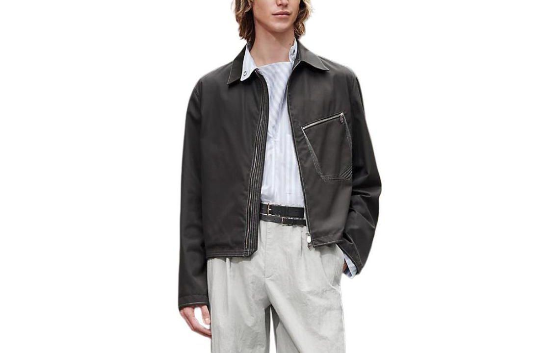 HERMES Jackets Coats Men's Licorice