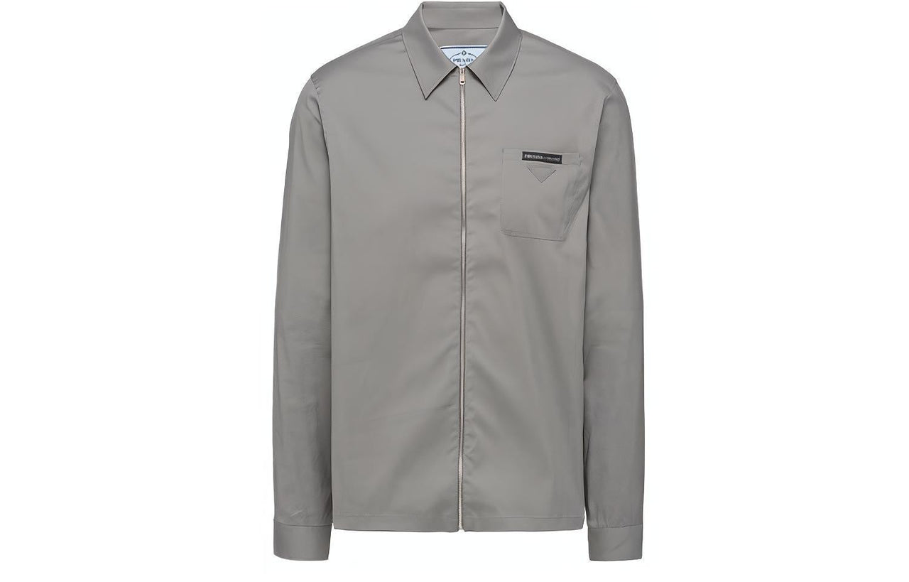 PRADA FW21 Shirt Men's Iron Gray