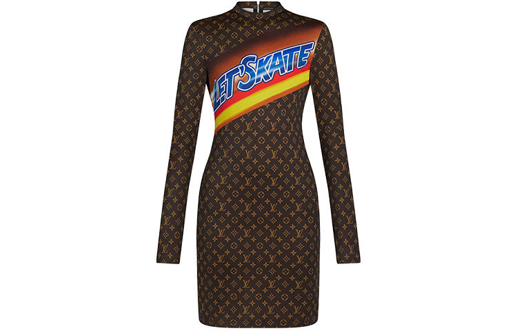 LOUIS VUITTON New Quarterly Products Of LV Long-Sleeved Dresses Women's Multicolor