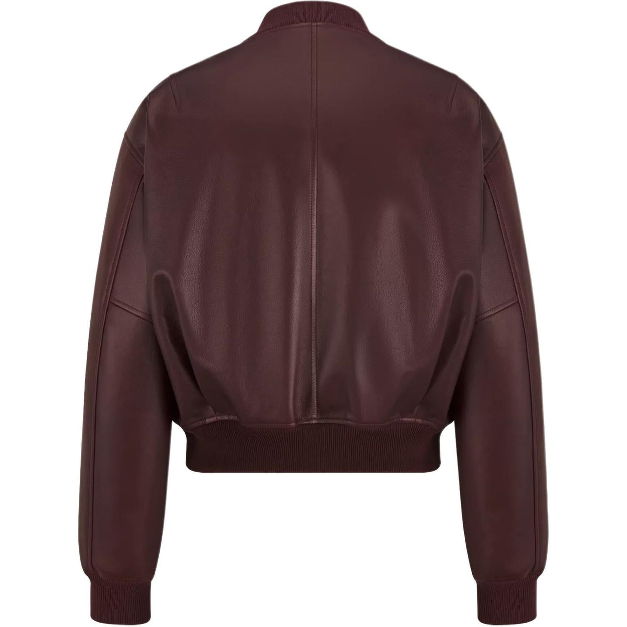 DIOR Leather Jacket Men's Burgundy
