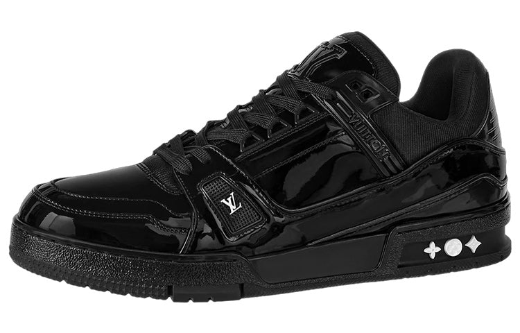 LOUIS VUITTON Lv Trainer Patent Leather 'Triple Black'