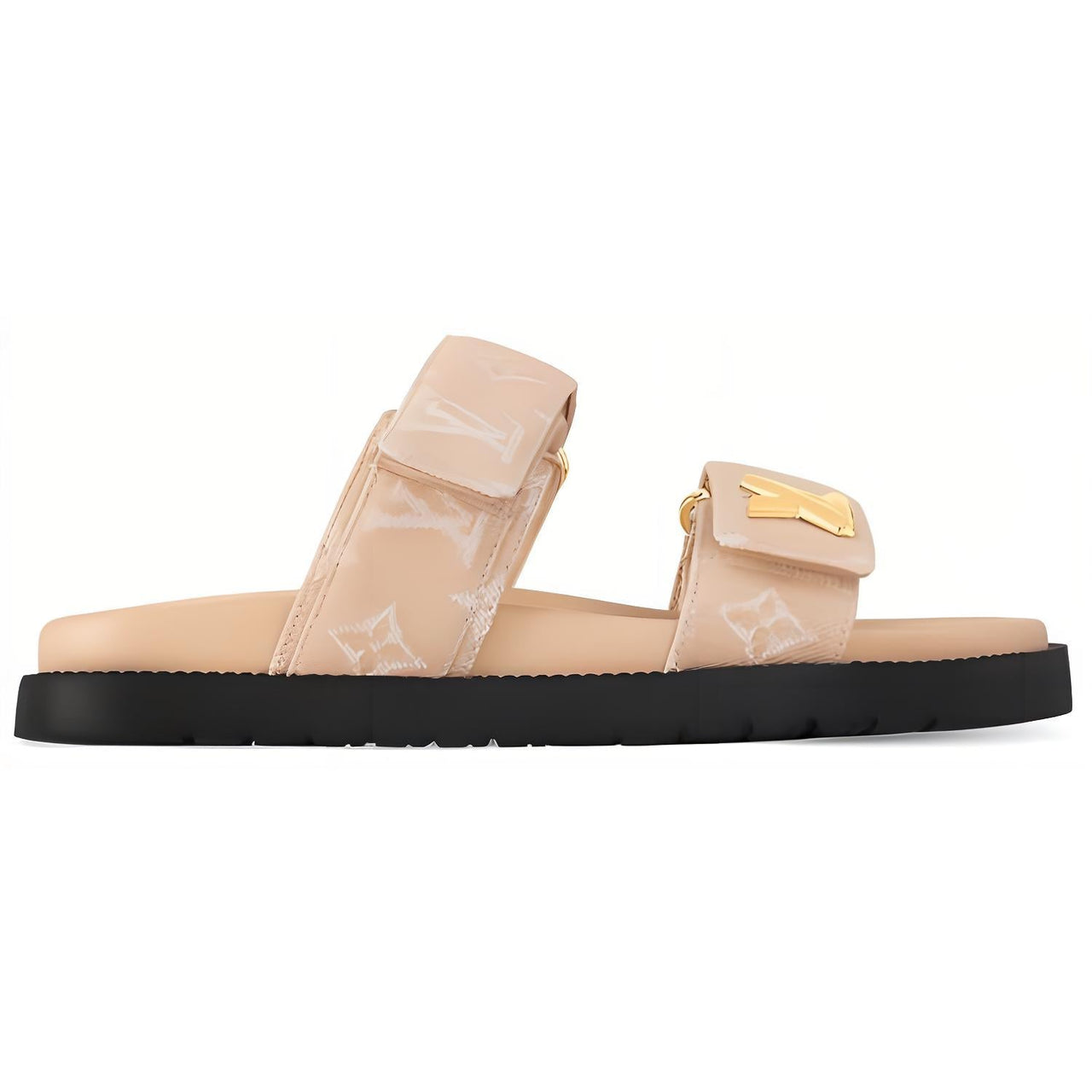 LOUIS VUITTON LV Sunset Slide Slippers Women's Light Brown