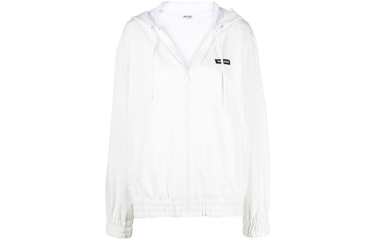 MIU MIU FW21 Sweatshirt Coat Women's White