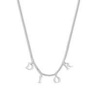 DIOR Brass Necklaces Men's Silver