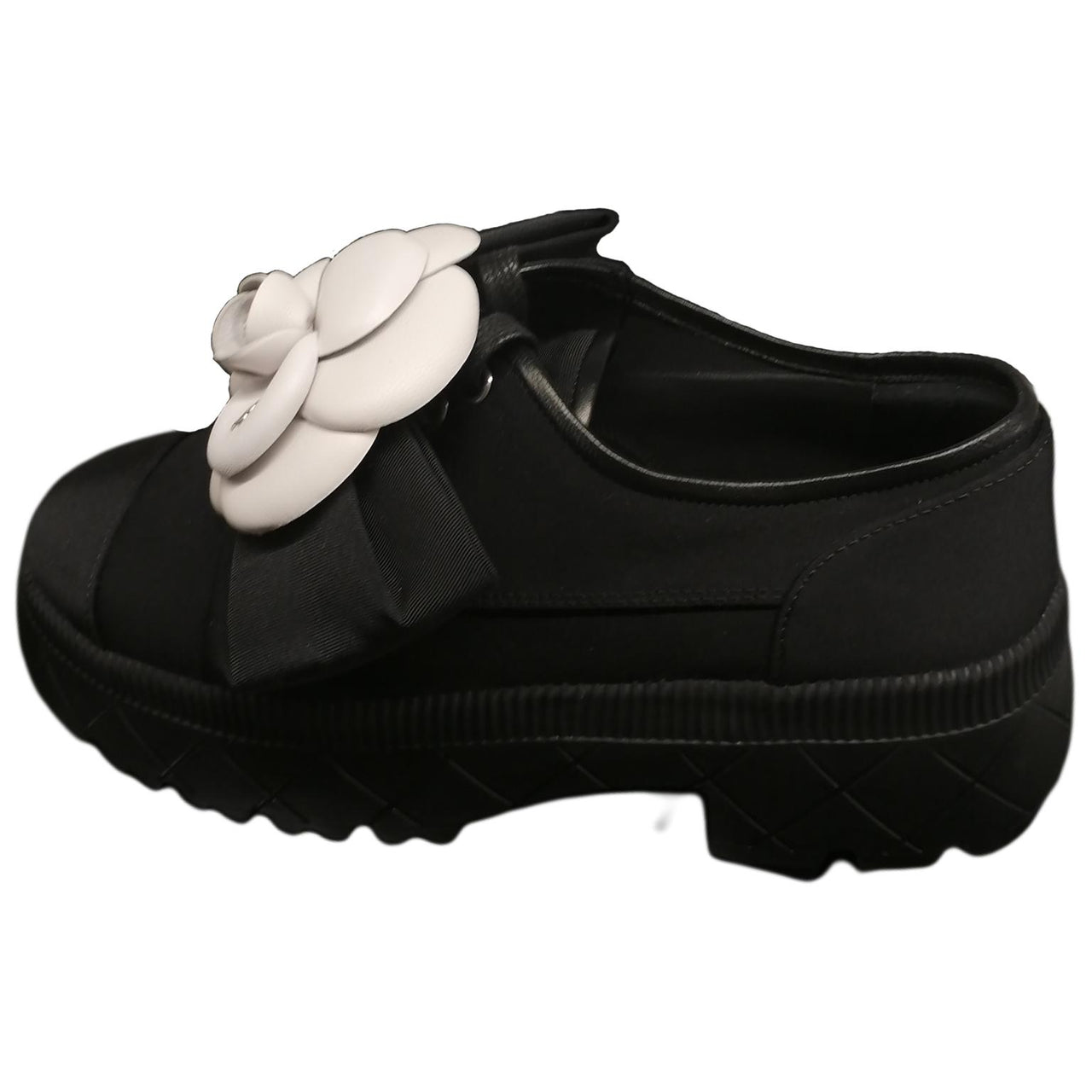 CHANEL Casual Single Shoes Women's Black