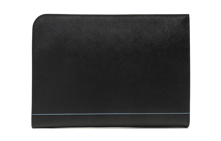 PRADA Calfskin Clutch Men's Black