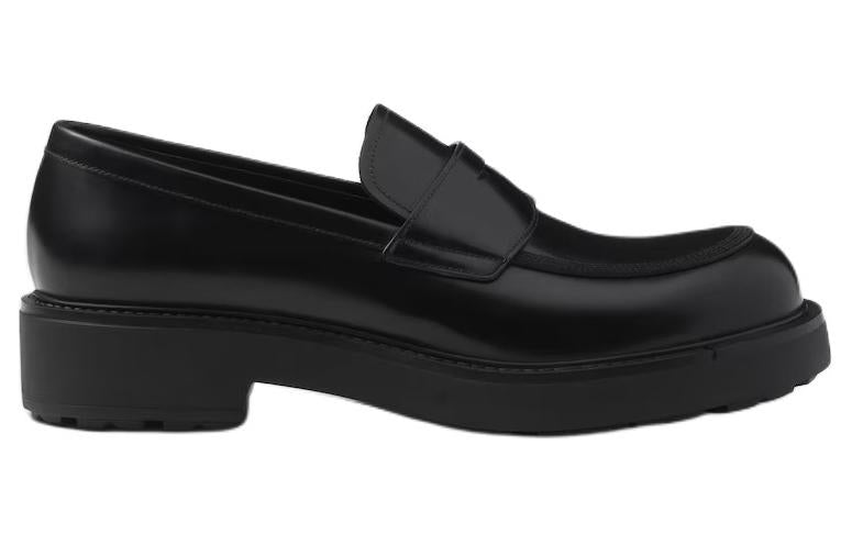 PRADA Penny-slot Leather Loafers