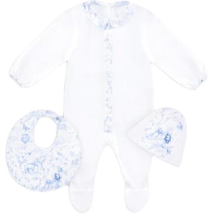 DIOR Casual Sportswear 3 Pack Blue White Infant And Toddler
