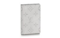 LOUIS VUITTON Pocket Organizer Monogram Antarctica Taiga White
