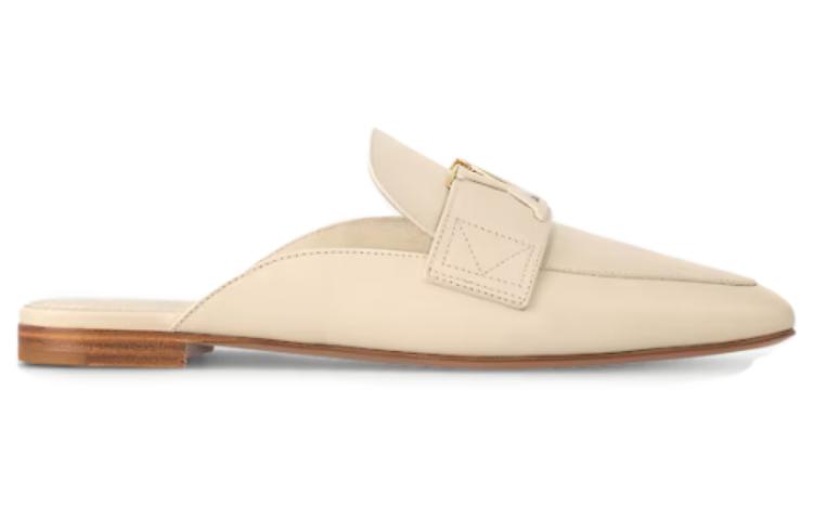 LOUIS VUITTON Capri Quiet Wrap-toe Slippers Women's White
