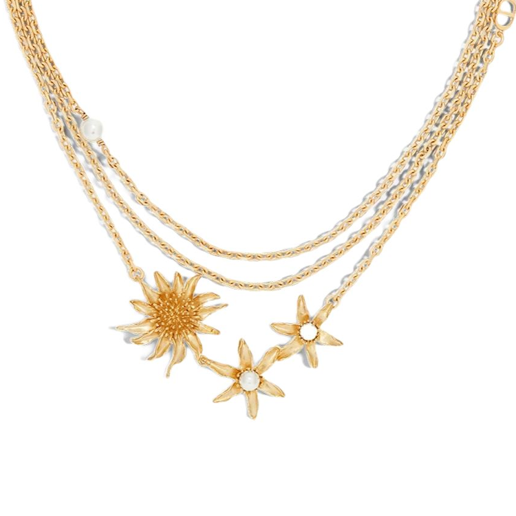 DIOR Metal Necklaces Women's Gold